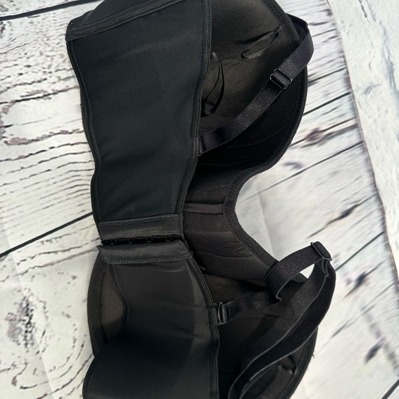 Lilyette by Bali convertible/ strapless bra Size 38 DD Black - Picture 3 of 5